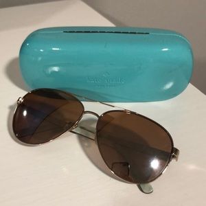 Kate spade aviators with case